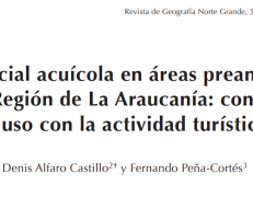 Potencial acuícola en áreas preandinas de la Región de La Araucanía: conflictos de uso con la actividad turística.