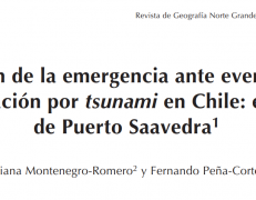 Gestión de la emergencia ante eventos de inundación por tsunami en Chile: el caso de Puerto Saavedra.