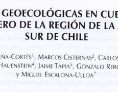 Unidades geoecológicas en cuencias del borde costro de la región de La Araucanía, sur de Chile.