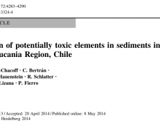 Accumulation of potentially toxic elements in sediments in Budi Lagoon, Araucania Region, Chile