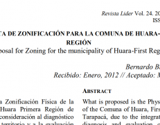 Propuesta de zonificación para la comuna de huara-primera región.