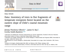 Data: Inventory of trees in five fragments of temperate evergreen forest located on the eastern slope of Chile’s coastal mountain range