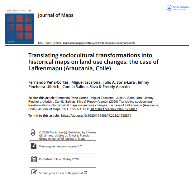 Translating socio-cultural transformations into historical maps on land use changes: the case of lafkenmapu (Araucania, Chile)