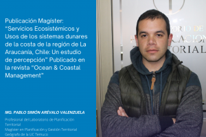 Publicaciones Magíster: “Ecosystem services and uses of dune systems of the coast of the Araucanía Region, Chile: A perception study” por P. Arévalo Valenzuela